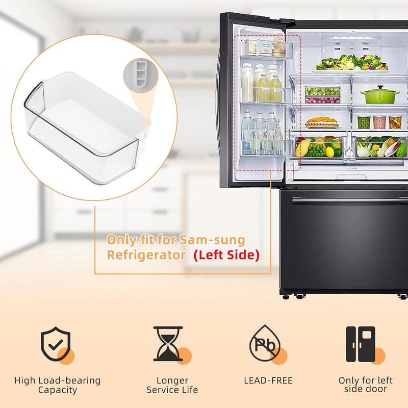 Fetechmate DA97-12657A Refrigerator (LEFT) Door Shelf Bin Replacement Fit for Sam-sung RF260BEAESR RF261BEAESR RF261BEAESP Refrigerator, Replace AP5621270 DA63-06867 Fridge Door Basket Bin By - Image 3